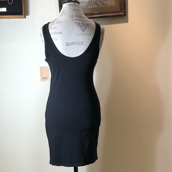 NWT Vans Black Banter Tank Dress Sz S - Picture 5 of 9